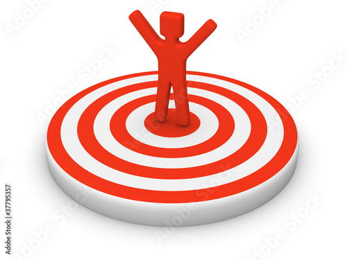 Man on target