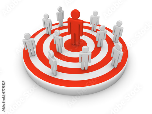 Men on target