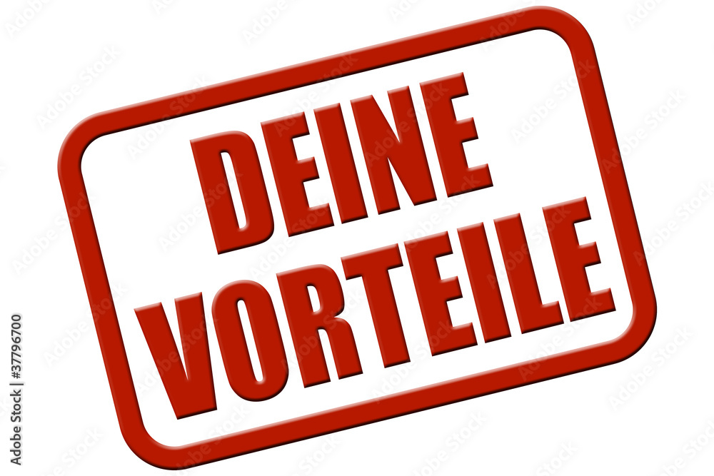 Stempel rot rel DEINE VCORTEILE Stempel rot rel DEINE VCORTEILE