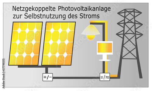 netzgekoppelte Photovoltaikanlage-Selbstnutzung