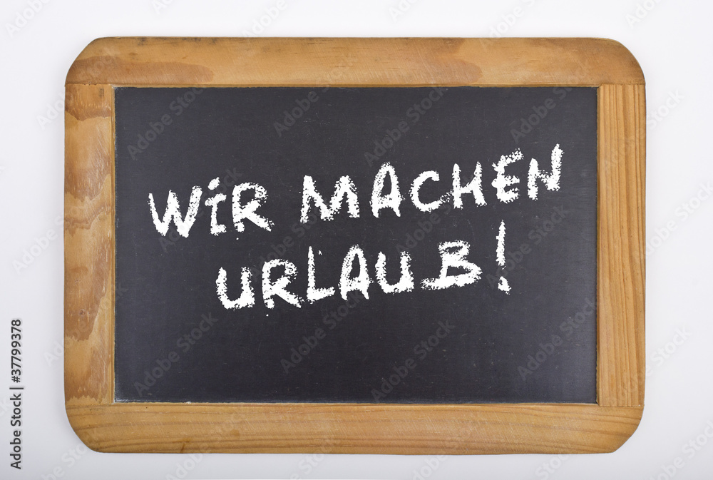 Wir machen Urlaub StockFoto Adobe Stock