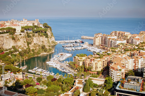 Port de Fontveille panorama. Monte Carlo. photo