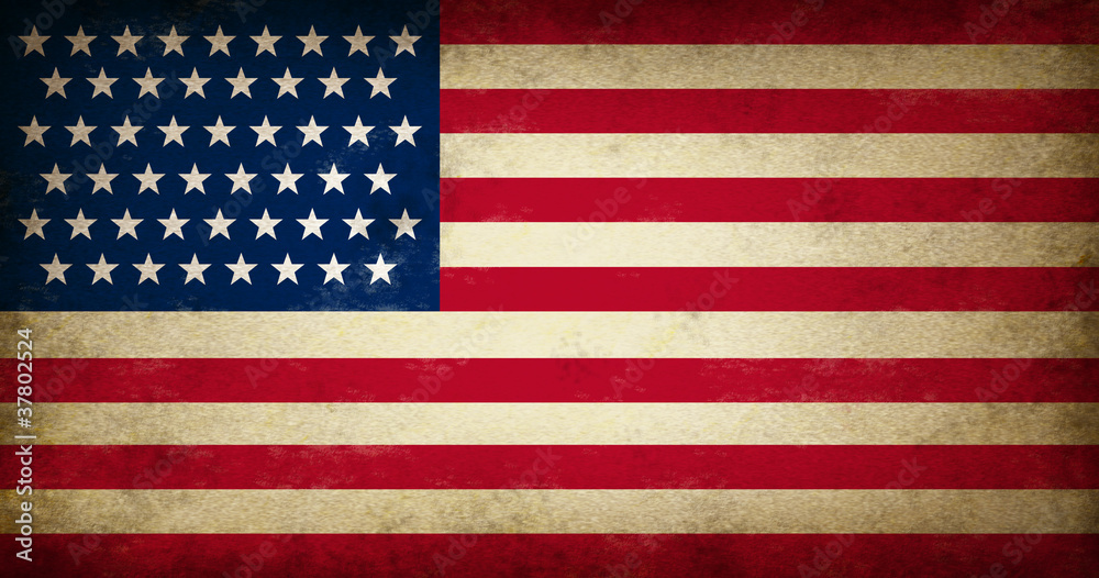 Fototapeta premium Grunge USA Flag