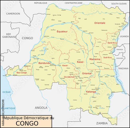 Demokratische Republik Kongo Administrativ