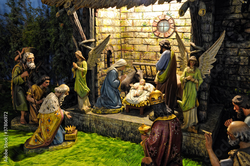 Bethlehem Christmas - wooden carved photo