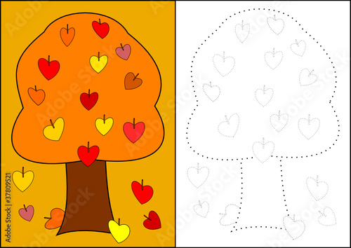 Coloring - Autumn Tree