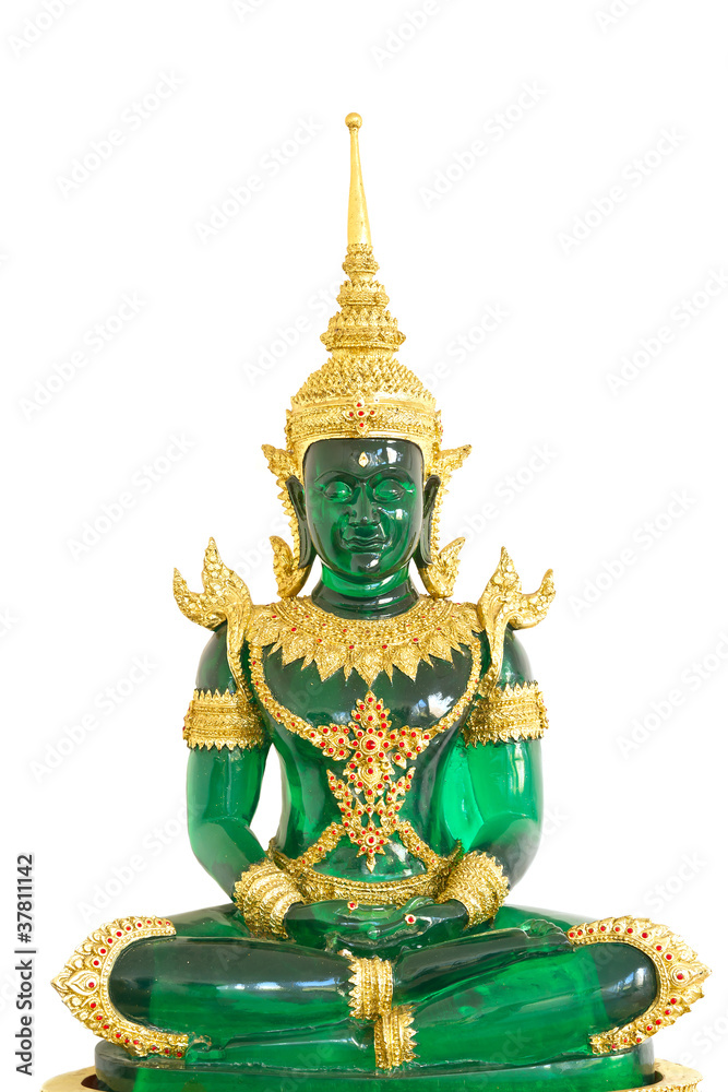 Fototapeta premium Colse-up emerald buddha image