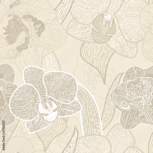 Seamless floral texture