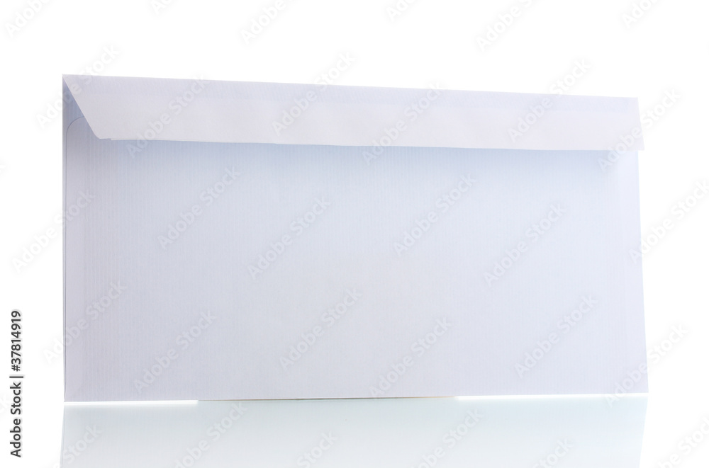 White envelope isolated on white White envelope isolated on white