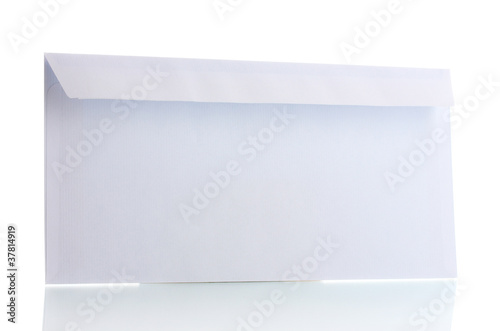 White envelope isolated on white