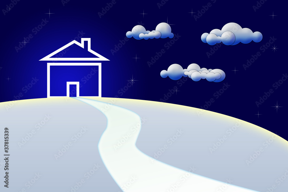 Fototapeta premium Road to House