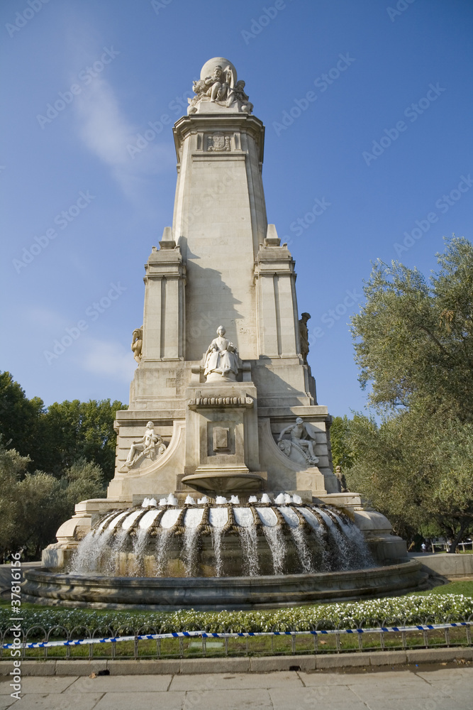 Cervantes Monument in Madrid
