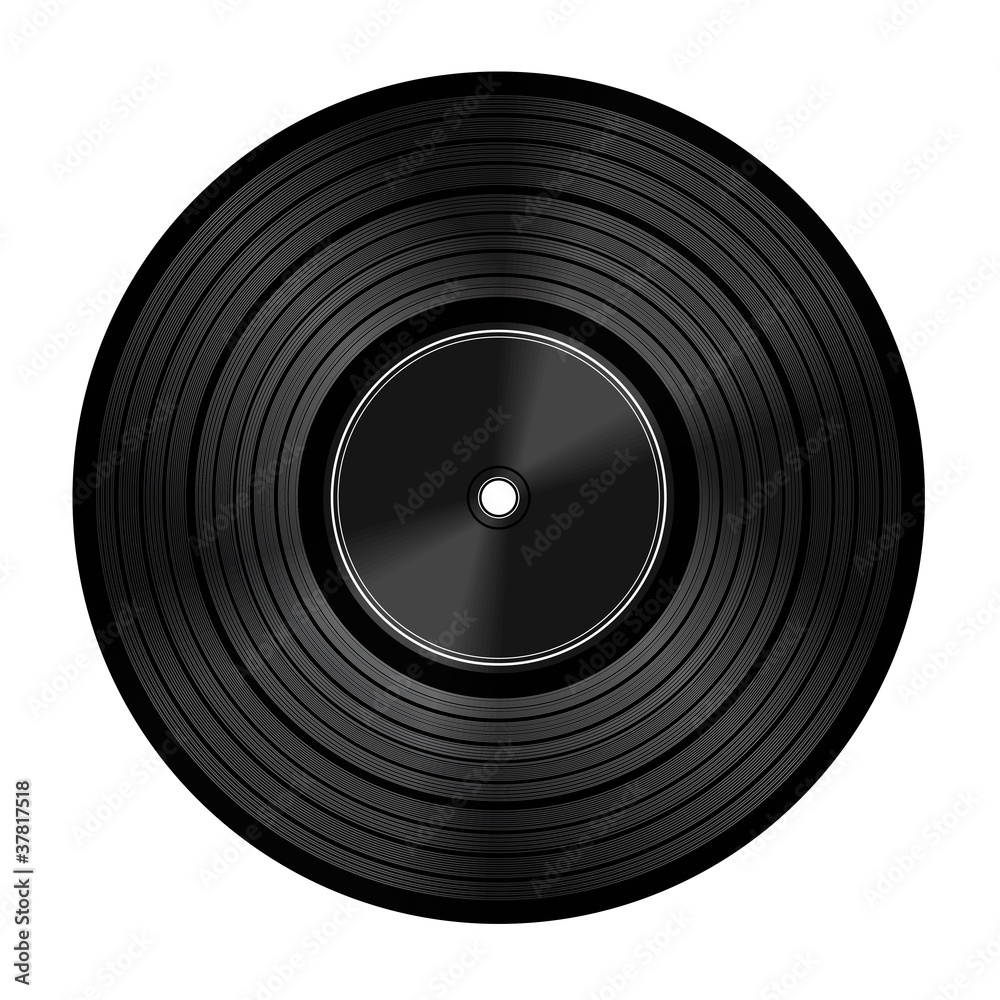 Naklejka premium Vinyl audio disc