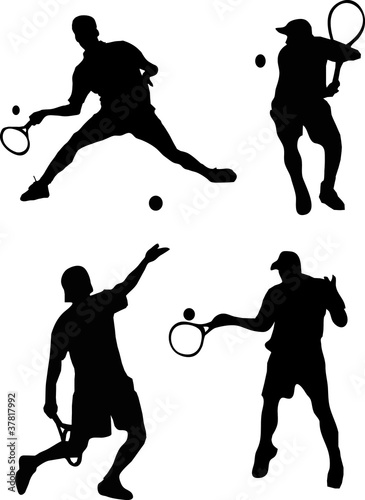 Tennisti silhouette