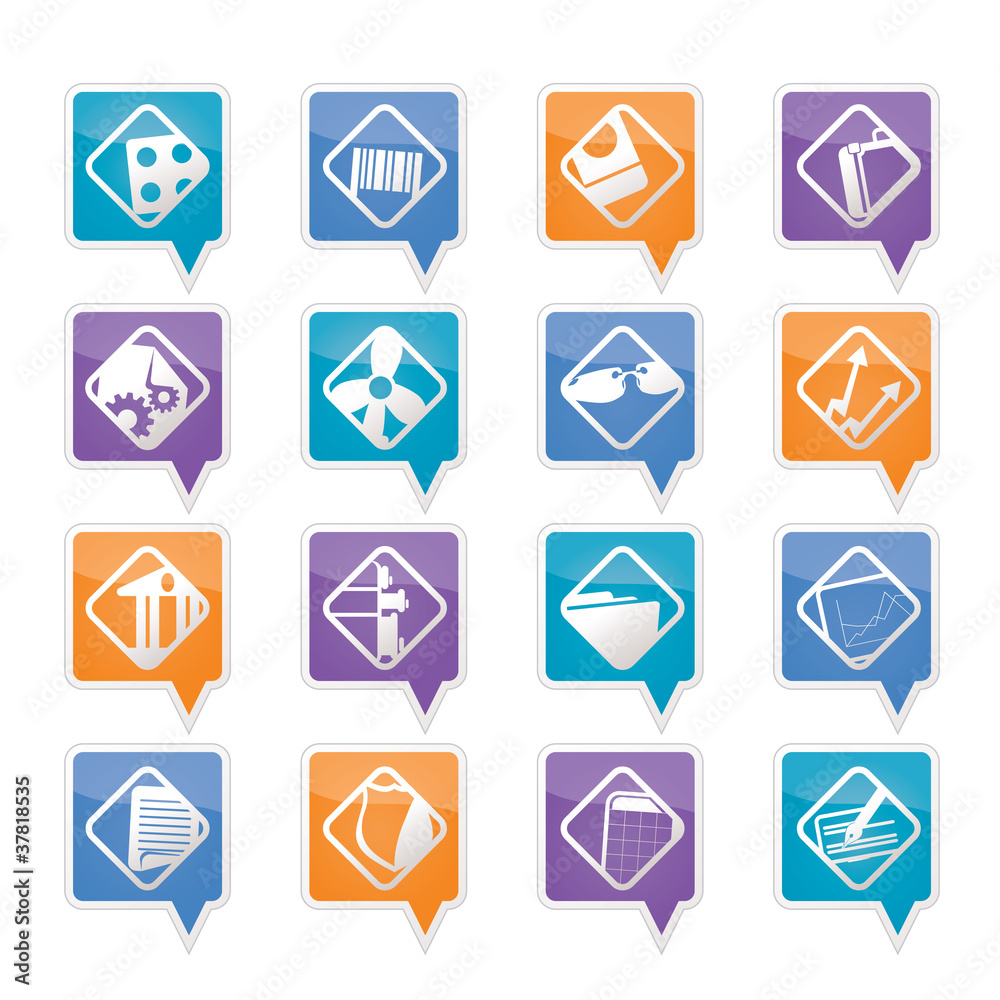 Business and Office Icons - Vector Icon Set Business and Office Icons - Vector Icon Set