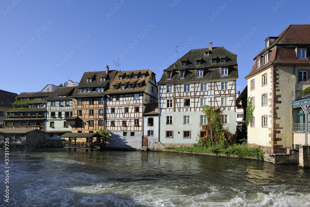 Half timbered houses in La Petite France district, Strasbourg