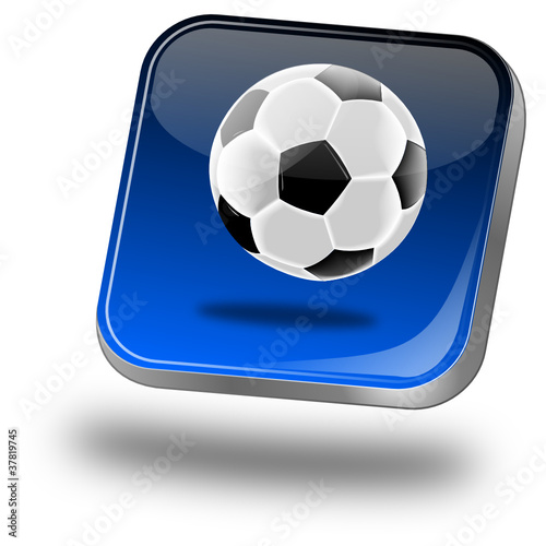 Button mit Fußball
