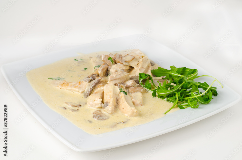 Chicken breast with italian white sauce Chicken breast with italian white sauce