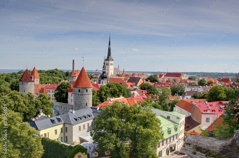 vue générale de tallinn vue générale de tallinn