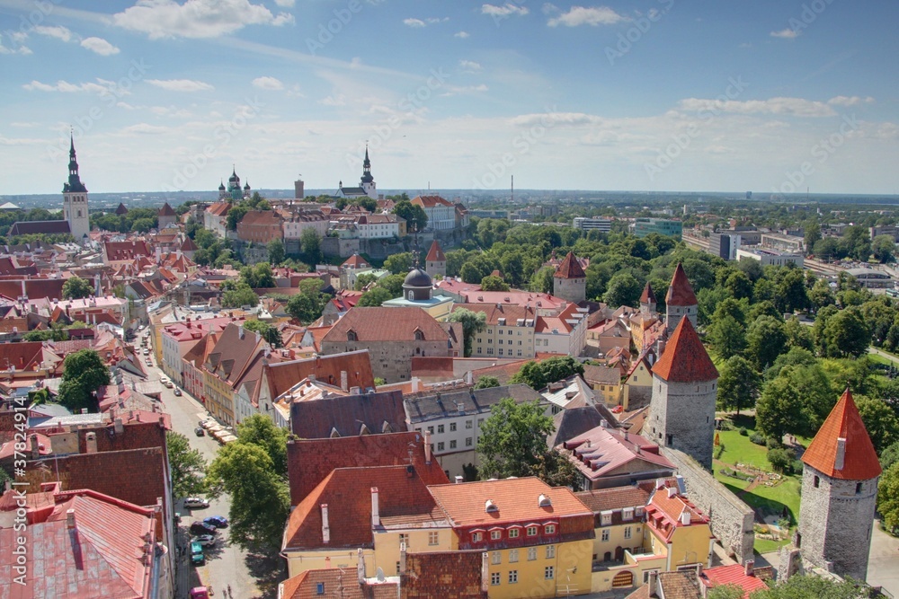 Fototapeta premium vue générale de tallinn