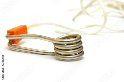 Immersion heater under the white background