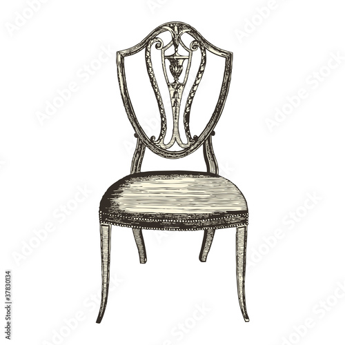 Chaise de style 18ème siècle