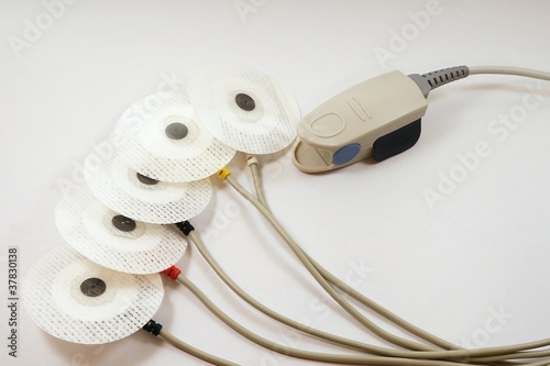 ECG disposable sticker electrodes and SPO2 oximeter sensor