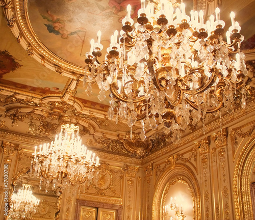 Ceiling of the Polovtsev mansion - Architect's house, St.Petersb photo