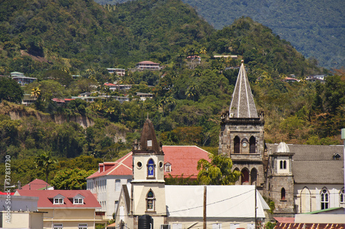 Old Church Steeples in Barbados