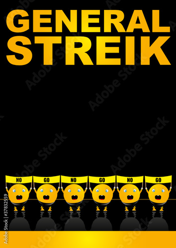Vorlage Plakat Streik