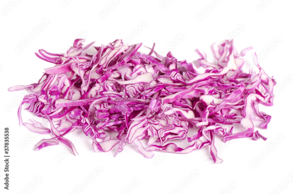 The red cabbage isolated