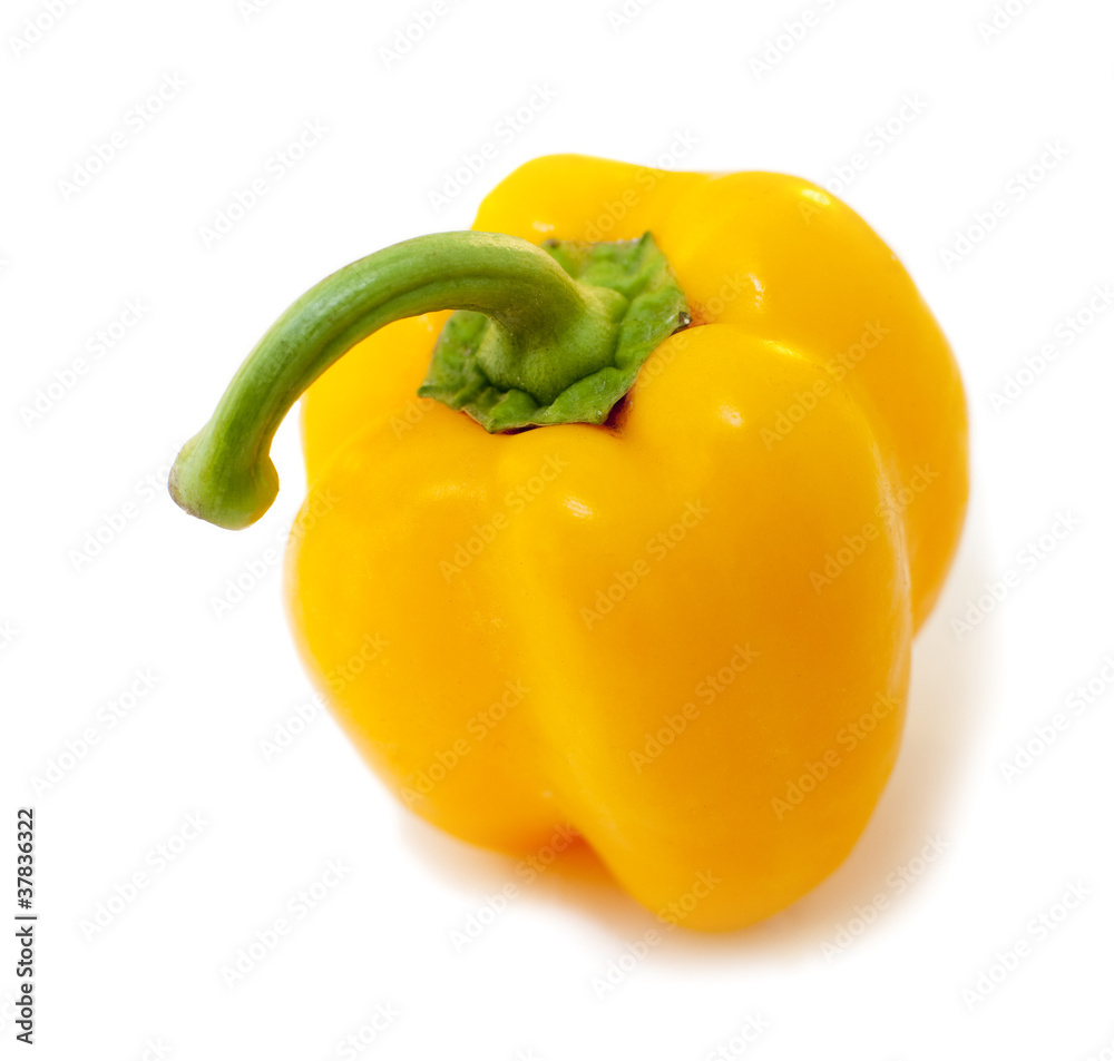 gros plan sur un poivron jaune gros plan sur un poivron jaune