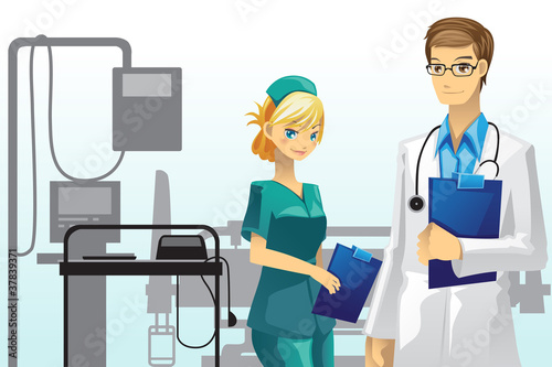 Doctor and nurse