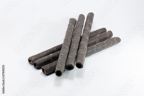 rollitos de chocolate photo
