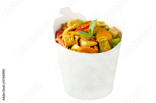 Vegetarian wok meal