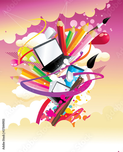de vuelta a la escuela en vector