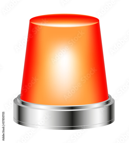 Orange flashing siren