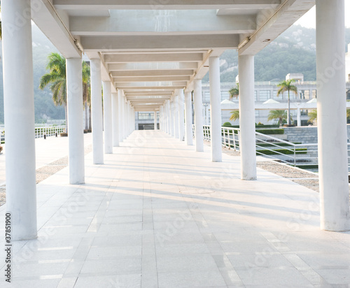 hallway and columns photo