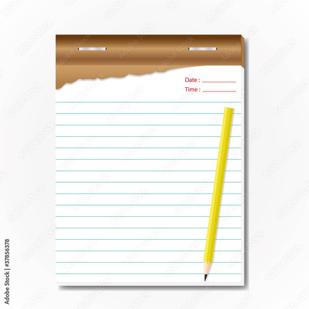 Tablet memo sheet for list. Tablet memo sheet for list.