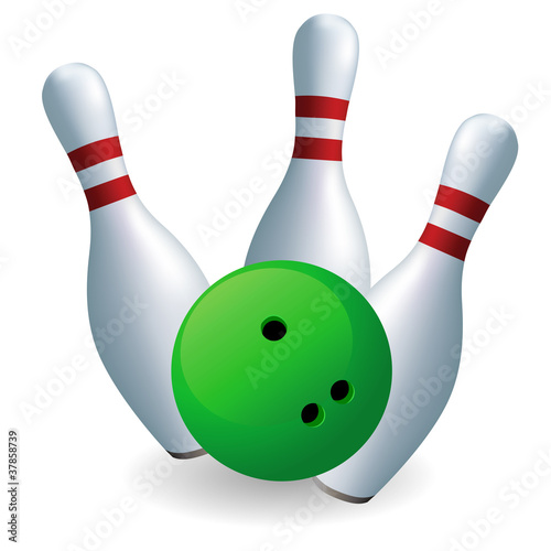 Green ball and skittles