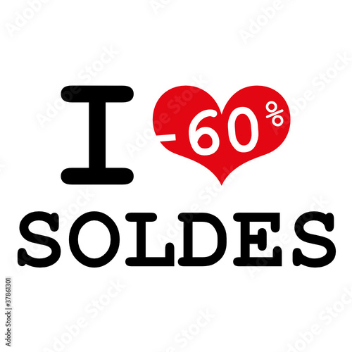 I Love -60% SOLDES