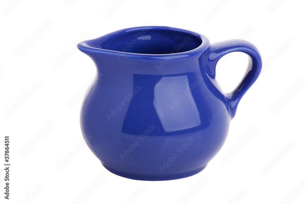 Small elegant clay jug of milk Small elegant clay jug of milk