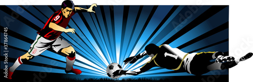 Soccer player AND goalkeeper
