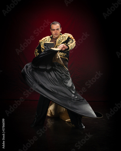 Canvastavla Male dancer.