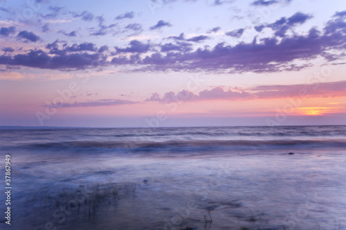 Romantic landscape  wide angle photo