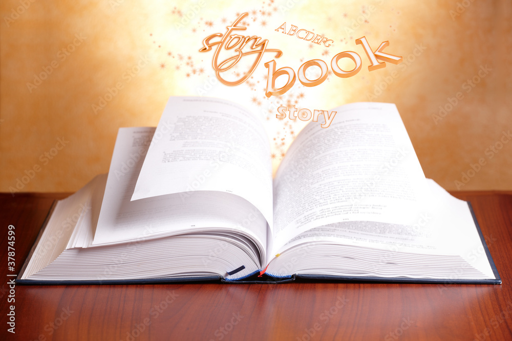 Fototapeta premium Open book