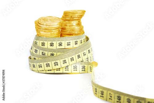 Money measurement tape photo