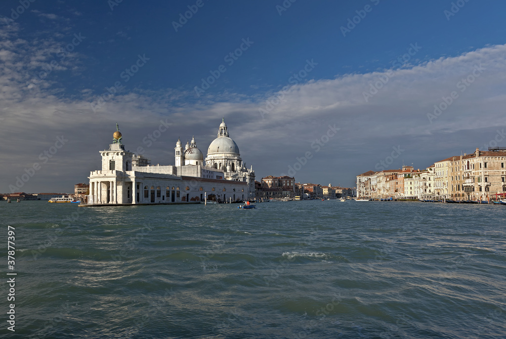 entrance to grand canal in Venice