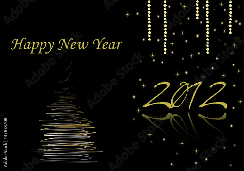 Postal feliz año nuevo 2012