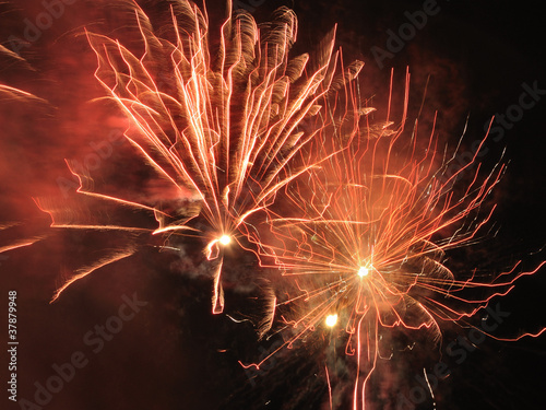 Fotografie New Year night salute